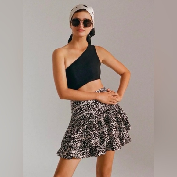 Anthropologie Dresses & Skirts - Anthropologie Black and White Mini Skirt